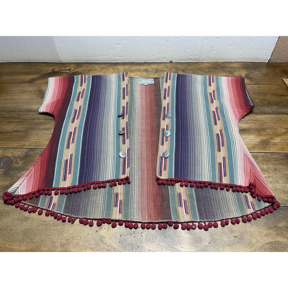 Vintage Silverado Reese Jacket Grand Canyon Poncho Cardigan Couthwestern Vest L